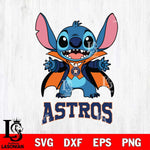 Houston Astros Stitch Vampire halloween Svg Eps Dxf Png File, MLB svg, Digital Download, Instant Download