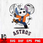 Houston Astros Stitch jason voorhees Halloween Svg Eps Dxf Png File, Digital Download, Instant Download