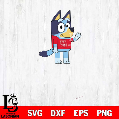 Houston Cougars Bluey 5 Svg Eps Dxf Png File, Digital Download, Instant Download