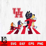 Houston Cougars Bluey 6 Svg Eps Dxf Png File, Digital Download, Instant Download