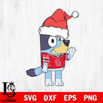 Houston Cougars Bluey Christmas Svg Eps Dxf Png File, Digital Download, Instant Download