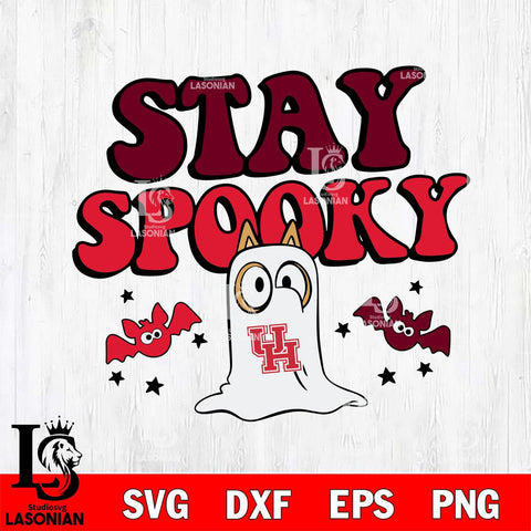 Houston Cougars Bluey Halloween Stay Spooky Svg Eps Dxf Png File, Digital Download, Instant Download