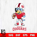 Houston Cougars Bluey rugby Svg Eps Dxf Png File, Digital Download ,Instant Download, Cricut File