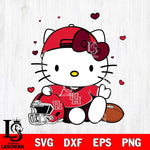 Houston Cougars Cute Hello Kitty Football Svg Eps Dxf Png File, NCAA svg, Digital Download, Instant Download