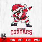 Houston Cougars Dabbing Santa Claus Ugly Christmas Svg dxf eps png pdf file,NCAA svg,Digital Download,Cricut file