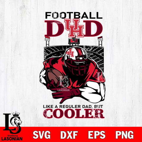 Houston Cougars Football Dad Cooler Svg Eps Dxf Png File, Digital Download, Instant Download