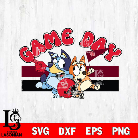 Houston Cougars Game Day Bluey Svg Eps Dxf Png File, Digital Download, Instant Download