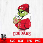 Houston Cougars Grinch Bougie Christmas Cut Files Cricut, Svg Dxf Eps Png file, Digital download , Silhouette