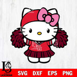 Houston Cougars Hello Kitty Cheerleader 5 Svg Eps Dxf Png File, Digital Download, Instant Download