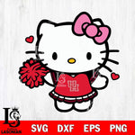 Houston Cougars Hello Kitty Cheerleader 6 Svg Eps Dxf Png File, Digital Download, Instant Download