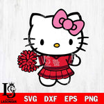 Houston Cougars Hello Kitty Cheerleader 8 Svg Eps Dxf Png File, Digital Download, Instant Download