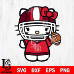 Houston Cougars Hello Kitty sport 9 Svg Eps Dxf Png File, NCAA svg, Digital Download, Instant Download