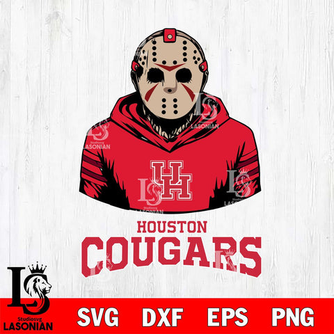 Houston Cougars Jason Voorhees 4 Svg Eps Dxf Png File, Digital Download