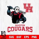 Houston Cougars Jason Voorhees 5 Svg Eps Dxf Png File, Digital Download