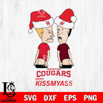 Houston Cougars Merry KissMyass Svg Eps Dxf Png File,NCAA Svg Files,Digital Download,Sublimation,Instant Download