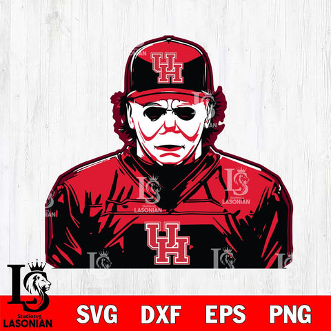 Houston Cougars Michael Myers Horror Halloween Svg Eps Dxf Png File, NCAA svg, Digital Download, Instant Download