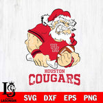 Houston Cougars Santa Claus Angry Svg dxf eps png pdf file,NCAA svg,Digital Download,Cricut file