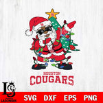 Houston Cougars Santa Claus Ugly Christmas Svg dxf eps png pdf file,NCAA svg,Digital Download,Cricut file