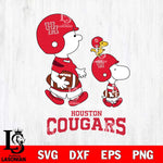 Houston Cougars Snoopy Sport Svg Eps Dxf Png File, Digital Download