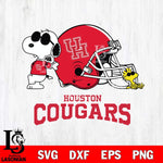 Houston Cougars Snoopy Sport 2 Svg Eps Dxf Png File, Digital Download