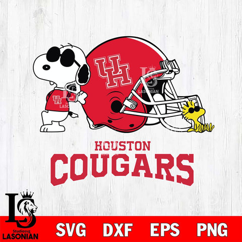 Houston Cougars Snoopy Sport 2 Svg Eps Dxf Png File, Digital Download