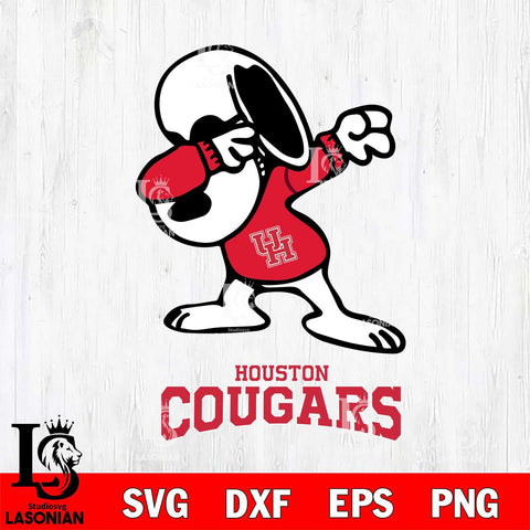 Houston Cougars Snoopy Sport 3 Svg Eps Dxf Png File, Digital Download