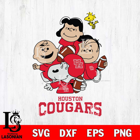 Houston Cougars Snoopy Sport 4 Svg Eps Dxf Png File, Digital Download