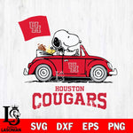 Houston Cougars Snoopy Sport 5 Svg Eps Dxf Png File, Digital Download