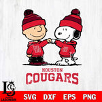 Houston Cougars Snoopy Sport 9 Svg Eps Dxf Png File, Digital Download