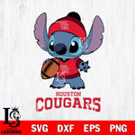 Houston Cougars Stitch Disney, Svg Eps Dxf Png File, Digital Download