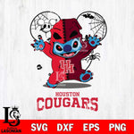 Houston Cougars Stitch Horror Halloween 2 Svg Eps Dxf Png File, Digital Download, Instant Download