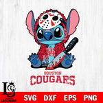 Houston Cougars Stitch Jason Voorhees Svg Eps Dxf Png File, NCAA svg, Digital Download, Instant Download