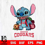 Houston Cougars Stitch Zombie Svg Eps Dxf Png File, NCAA svg, Digital Download, Instant Download