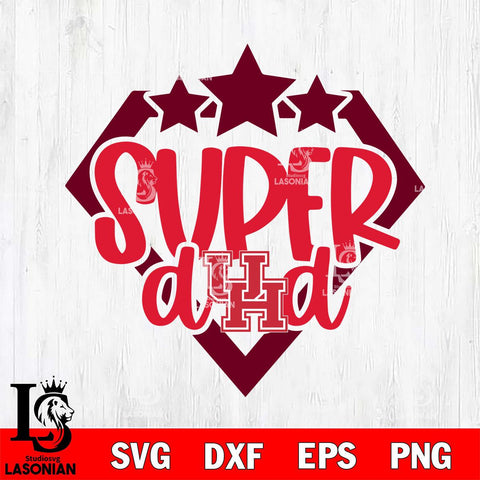 Houston Cougars Supper Dad Svg Eps Dxf Png File, Digital Download, Instant Download