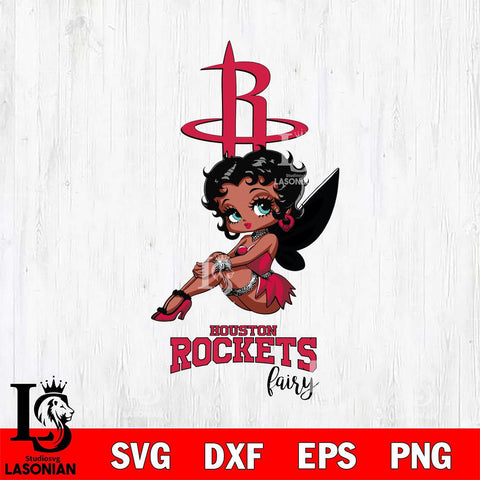 Houston Rockets Beauty Black Fairy Betty Boop