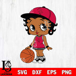 Houston Rockets Betty Boop NBA 6 Svg Eps Dxf Png File, NBA svg, Digital Download, Instant Download