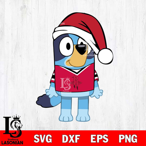 Houston Rockets Bluey Dog Christmas Svg Eps Dxf Png File, Digital Download, Instant Download