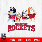 Houston Rockets Bluey Mode Dance Squats Svg Eps Dxf Png File, Digital Download, Instant Download