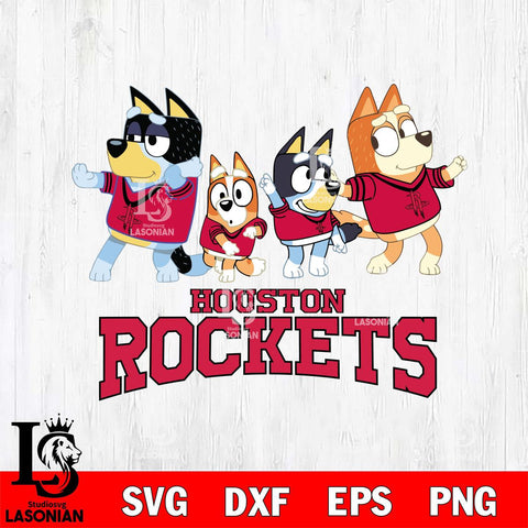 Houston Rockets Bluey Mode Dance Squats Svg Eps Dxf Png File, Digital Download, Instant Download