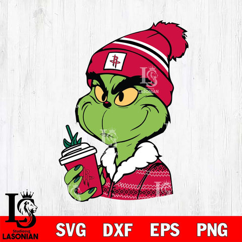 Houston Rockets Boujee Grinch Svg Eps Dxf Png File, Digital Download, Instant Download