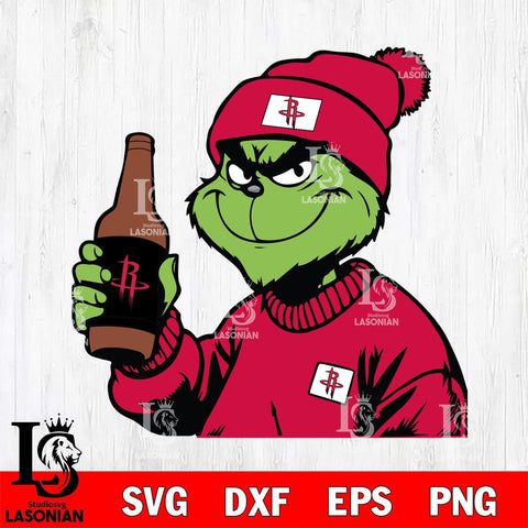 Houston Rockets Boujee Grinch 5 Svg Eps Dxf Png File, Digital Download, Instant Download