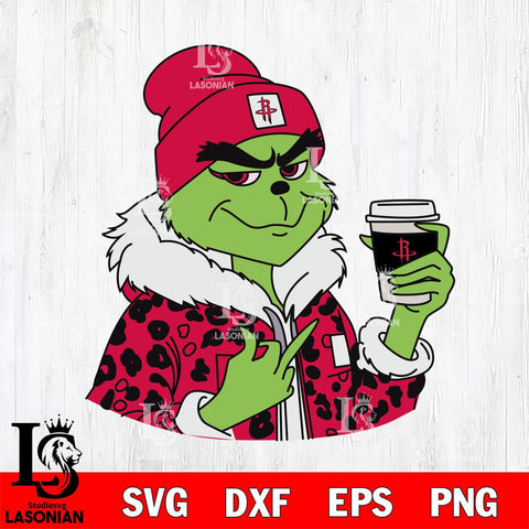 Houston Rockets Boujee Grinch 7 Svg Eps Dxf Png File, Digital Download, Instant Download