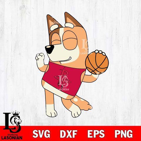 Houston Rockets Chilli bluey sport Svg Eps Dxf Png File, Digital Download, Instant Download