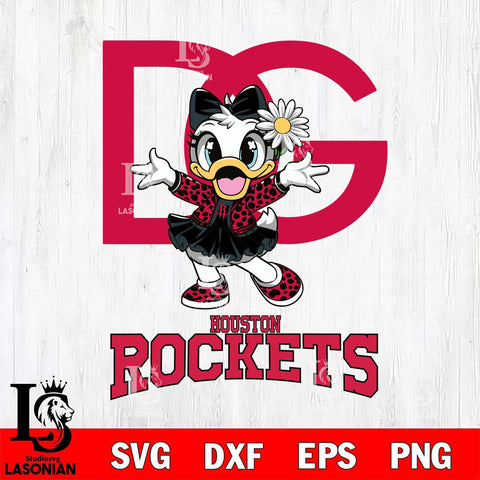 Houston Rockets Dolce And Gabbana Daisy Duck Disney Svg Eps Dxf Png File, Digital Download, Instant Download