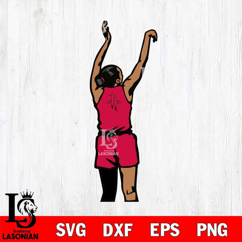 Houston Rockets Girl Basketball Svg Eps Dxf Png File, Digital Download, Instant Download