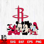 Houston Rockets Mickey Minne 5 Nba Svg Eps Dxf Png File, NBA svg, Digital Download, Instant Download