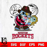 Houston Rockets Stitch Freddy Krueger Halloween Svg Eps Dxf Png File, Digital Download, Instant Download