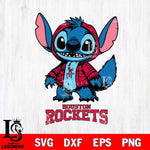 Houston Rockets Stitch Halloween Svg Eps Dxf Png File, NBA svg, Digital Download, Instant Download