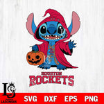 Houston Rockets Stitch Horror Svg Eps Dxf Png File, NBA svg, Digital Download, Instant Download