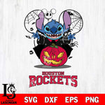 Houston Rockets Stitch Horror Halloween Svg Eps Dxf Png File, Digital Download, Instant Download